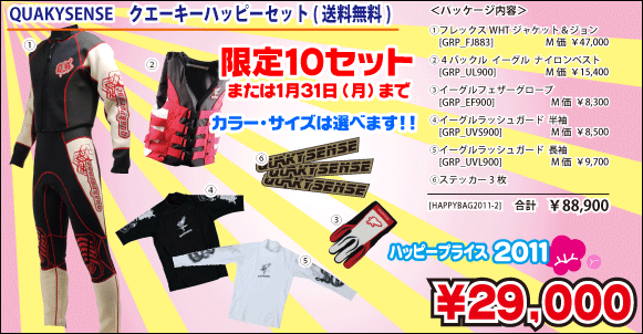 クエーキ― ハッピーセット 2011ハッピーセール