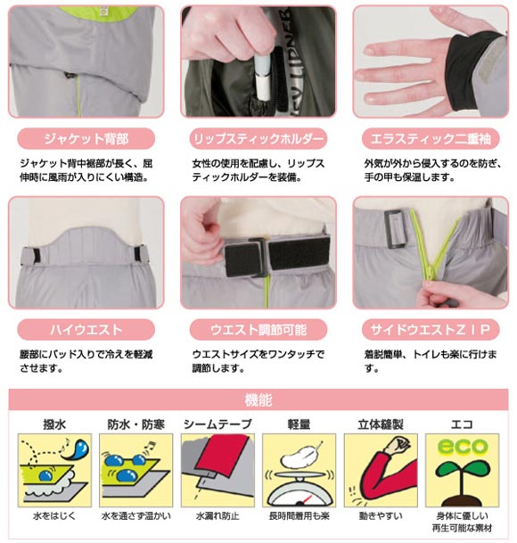 LOGOS ウェザースーツ・ビオラ
