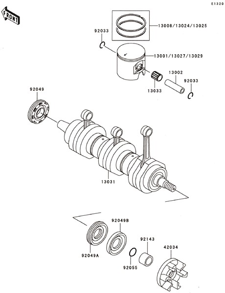 かちんさま　オーダーページ NINJA ZX-25R PAD, 95X20X20 39156-2631-BC | KAWASAKI,ZX25R
