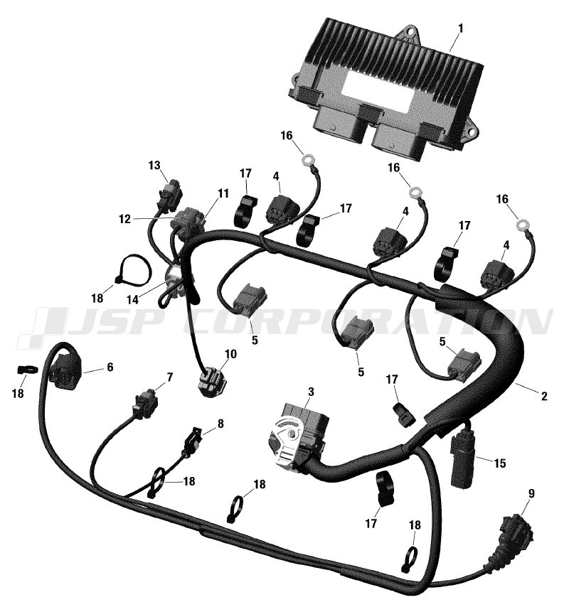 エンジンハーネス,エレクトロニックモジュール