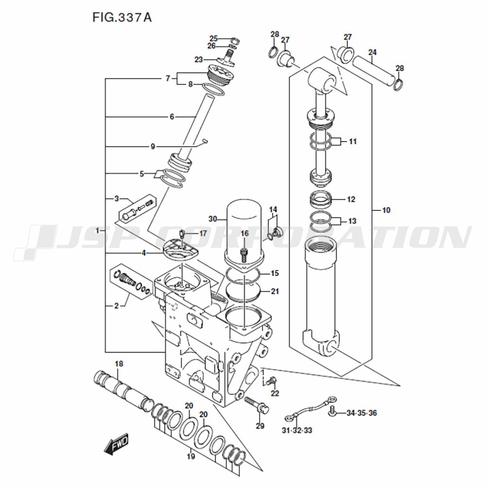 ﾄﾘﾑｼﾘﾝﾀﾞ (DF200T:X-TRANSOM)