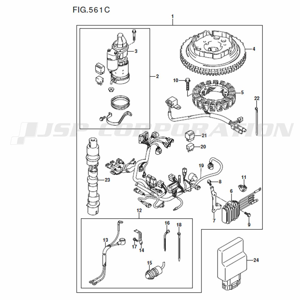 OPT:ｽﾀｰﾃｨﾝｸﾓ-ﾀ (MANUAL STARTER) DF20A