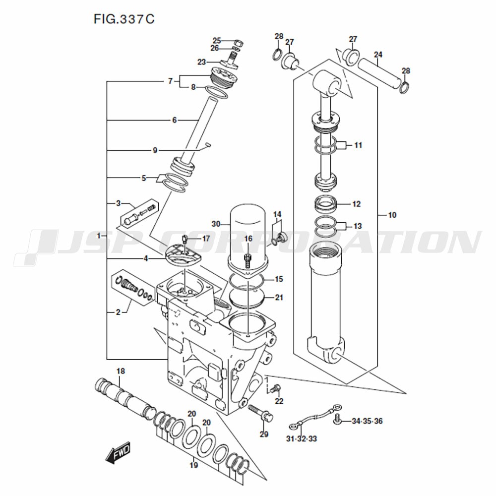 ﾄﾘﾑｼﾘﾝﾀﾞ (DF250T:(X-TRANSOM,XX-TRANSOM))