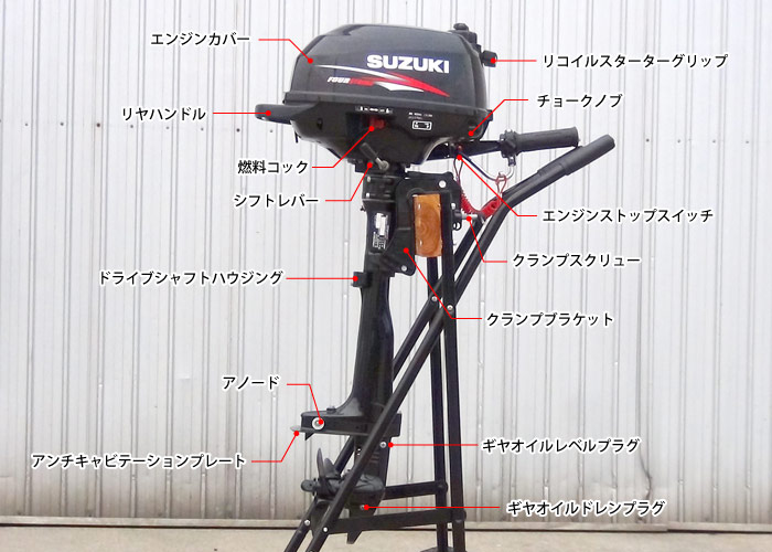 【お盆でも即日出荷】スズキ2馬力船外機☆令和3年製造☆エンジンオイル付き