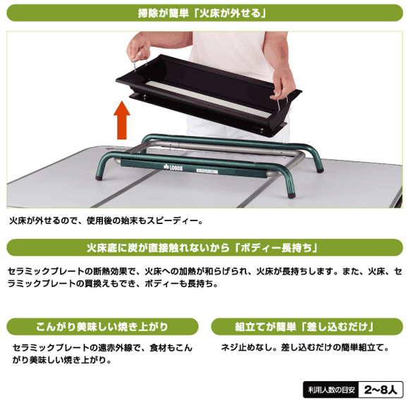 LOGOS エコ・セラテーブルチューブラルL エコセラ・テーブルチューブラル L LOGOS(ロゴス)｜ネオネット
