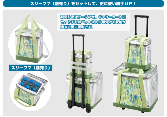 LOGOS スリーブ7(別売り)をセットして、更に使い勝手UP!