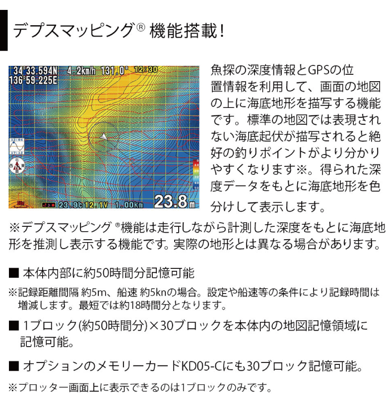 デプスマッピング機能搭載