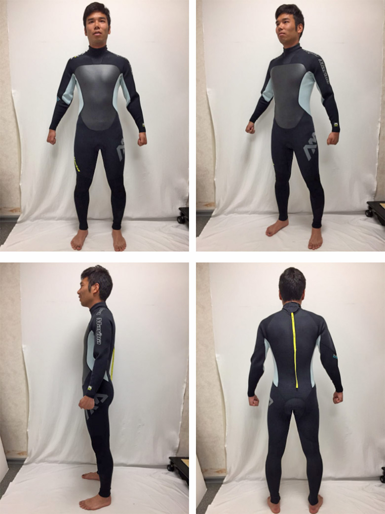 人気No.1 美品 男性用5ミリウェットスーツ モビー 身長173㎝体重65 男性用