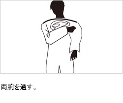 バックジップ着用手順2