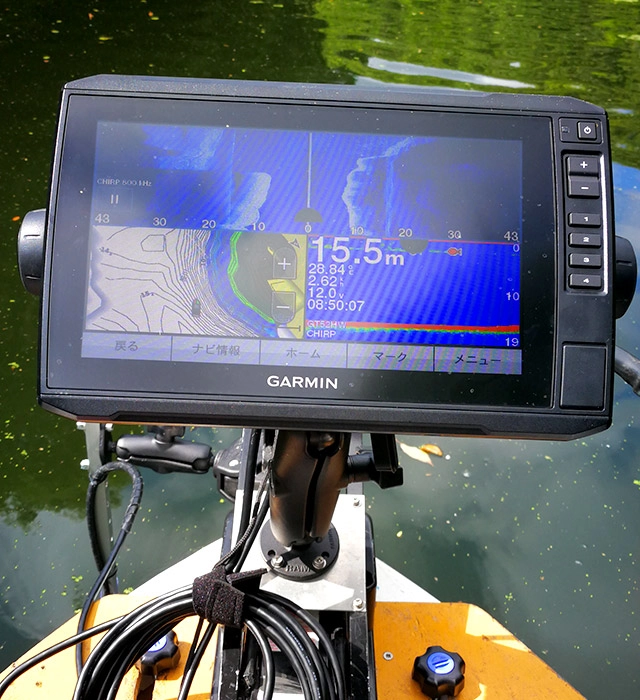 ECHOMAP Plus 95sv、GT52HW-TM振動子の装着例-01
