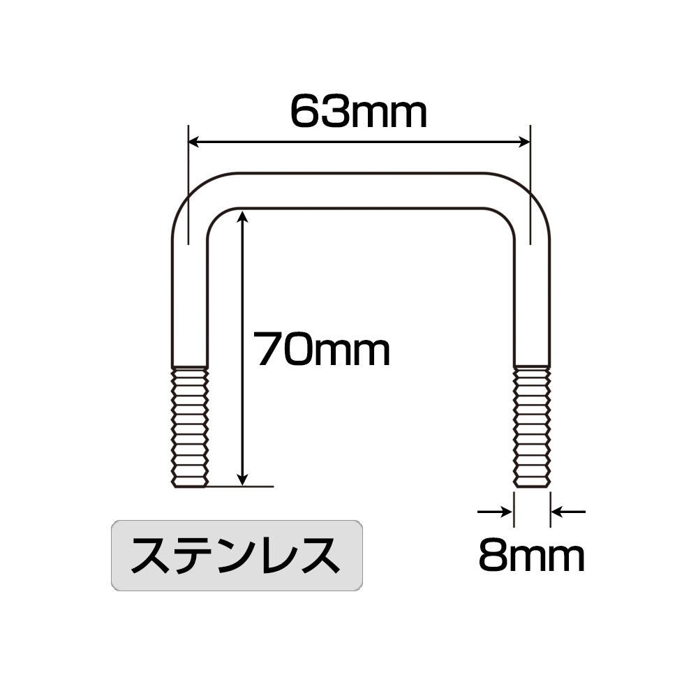50×50角パイプ用 ステンレスボルト スチールナット TIGHT JAPAN（タイトジャパン）｜ネオネットマリン通販