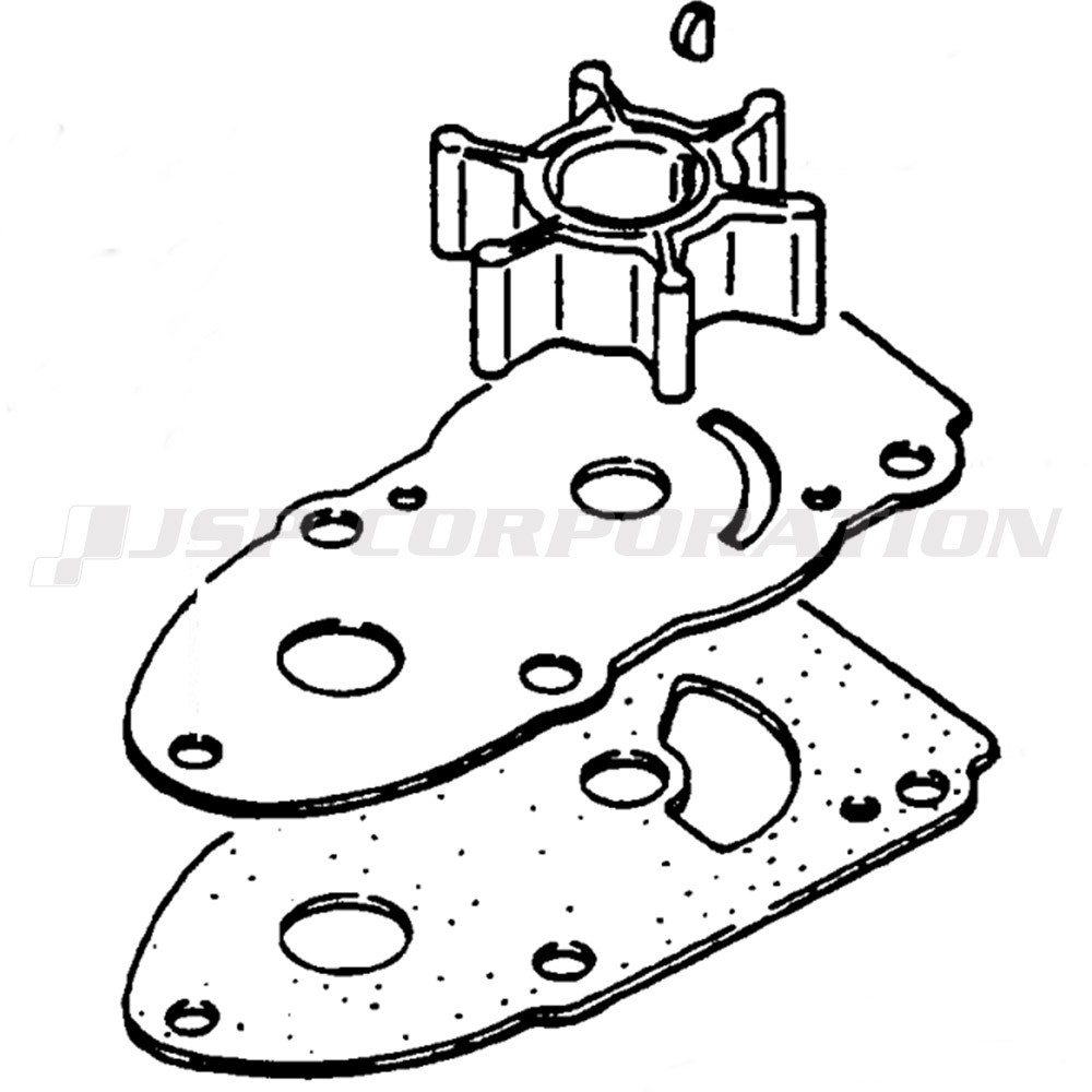 交換部品] ウォーターポンプインペラサービスキット 17400-88L00