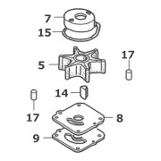 PUMP KIT,IMPELLER品番変更→#06192-ZY9-H02