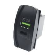 USB TypeA+C デュアルチャージャー