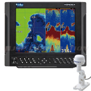 HDX-10C GPSアンテナ外付仕様10.4型カラー液晶クリアチャープ GPSプロッター魚探