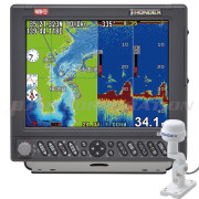 HE-730S-WB GPSアンテナ外付仕様10.4型カラー液晶ワイドバンド GPSプロッター魚探