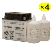 バッテリー YB16CL-B4個セット