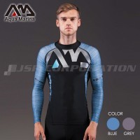 DIVISION ラッシュガード 長袖 メンズ AQUA MARINA(アクア