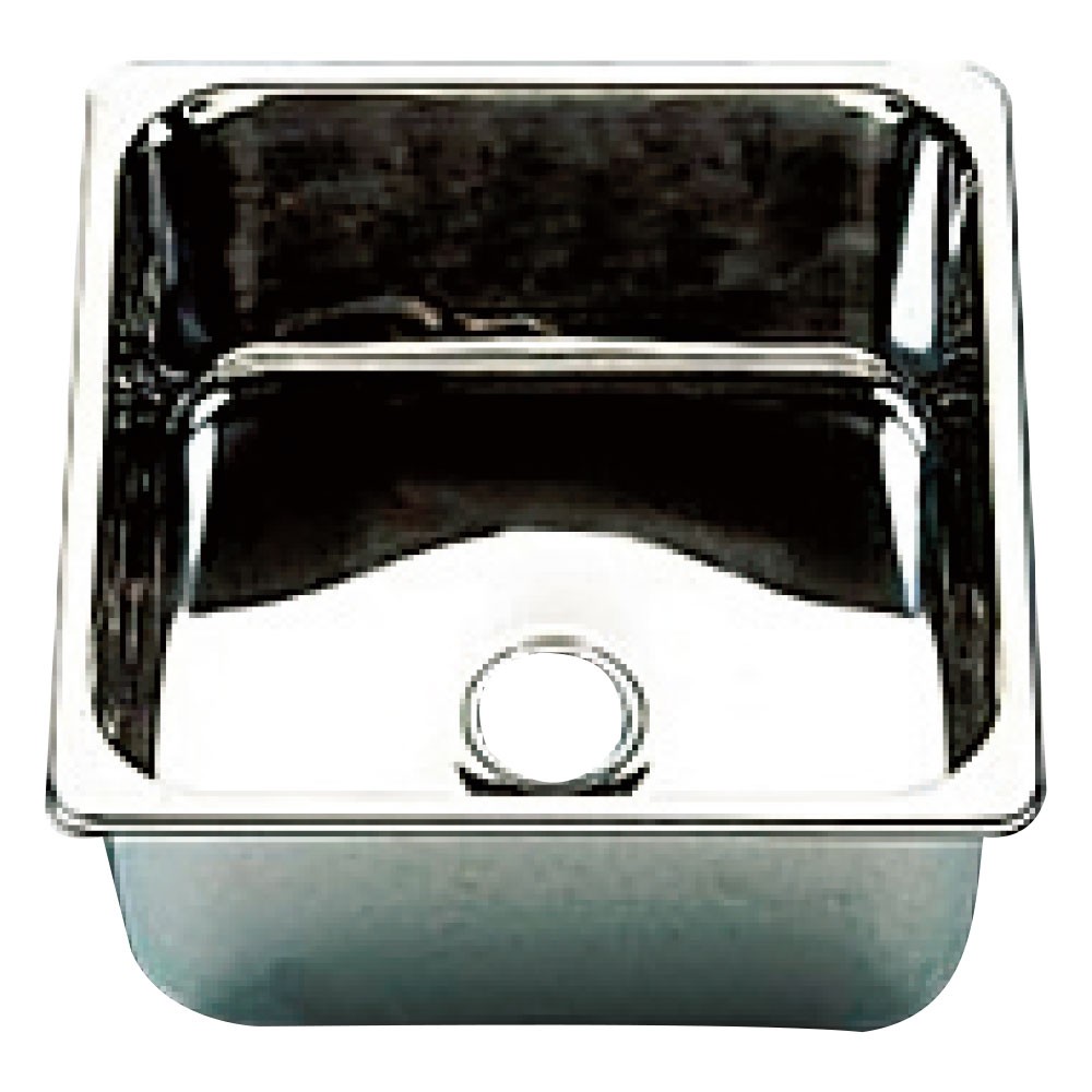 ステンレスシンク、ポリッシュ仕上げボウル型 NutriEss 304ステンレススチールポリッシュスクエアキッチンシンク