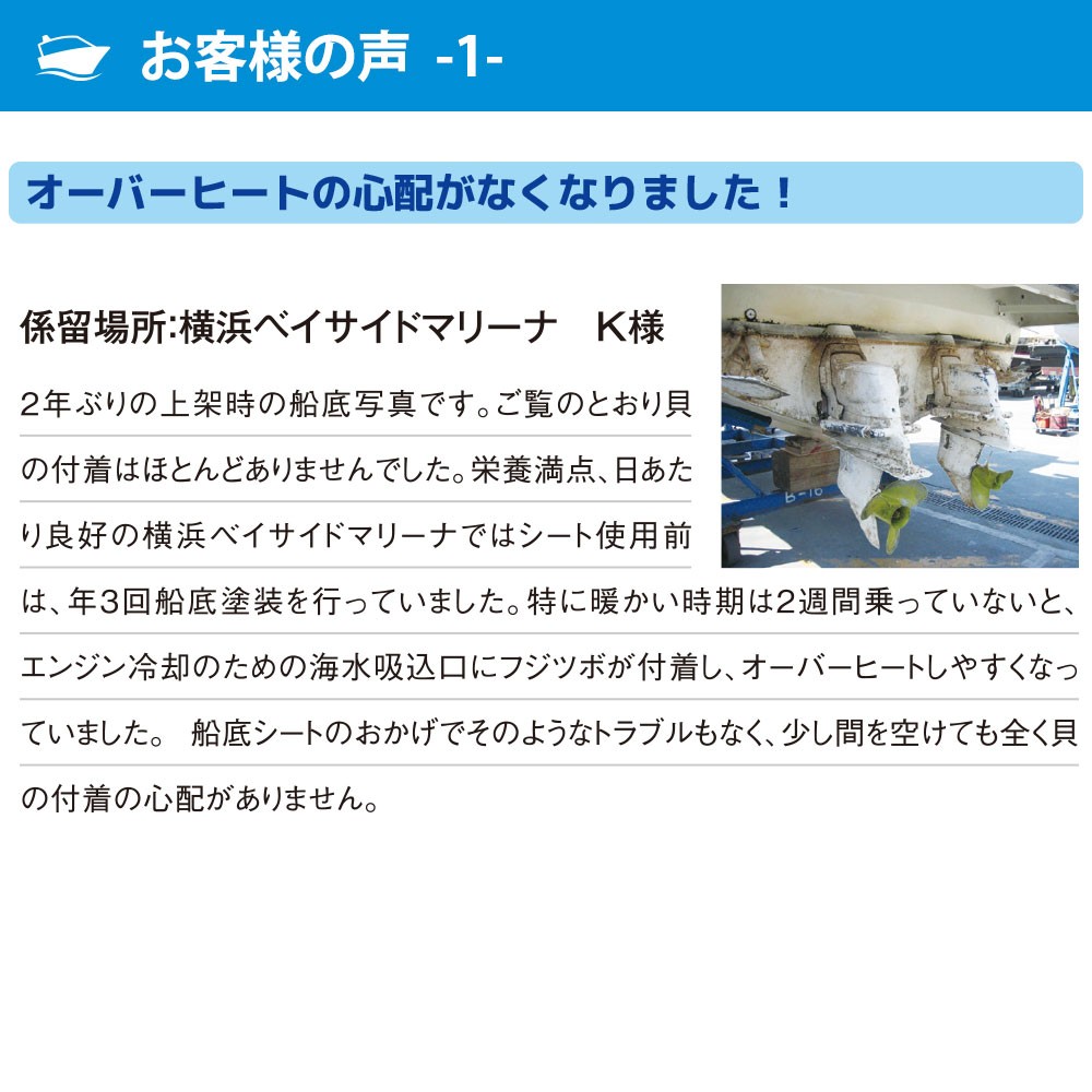 船底シート ブルー Sサイズ HIROTANI(広谷)｜ネオネットマリン通販