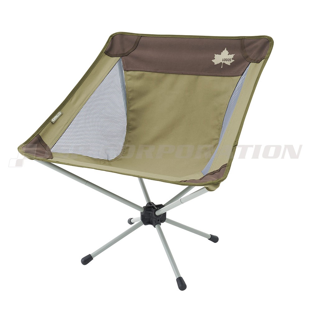 LOGOS Life コンパクトバケットチェア ブラウン LOGOS(ロゴス