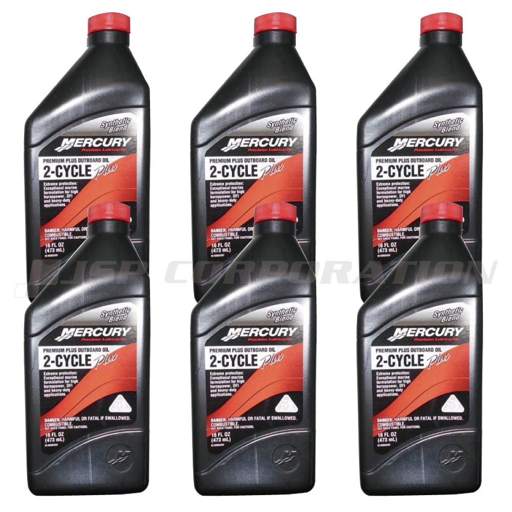 TC-W3 プレミアムプラスオイル 1ケース 2サイクル船外機オイル 946ml×6本 QUICK SILVER  (MERCURY)｜ネオネットマリン通販