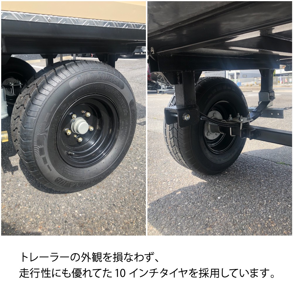 ADVENTURE/BX カーゴトレーラー スチール/ブラック 最大積載量