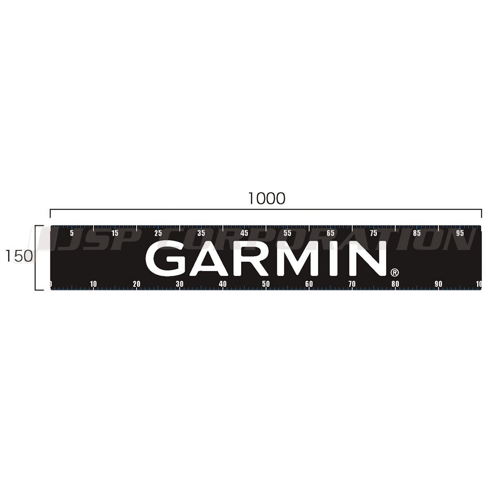 認証ボートカーペットデカール 横=1000mm GARMIN(ガーミン)｜ネオ 
