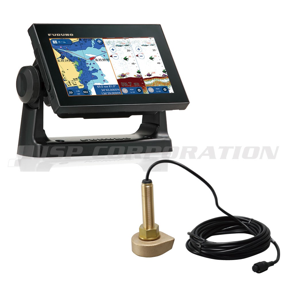 7型ワイド カラー液晶GPSプロッタ魚探 GP-1871F 舟型送受波器(520-5MSD 