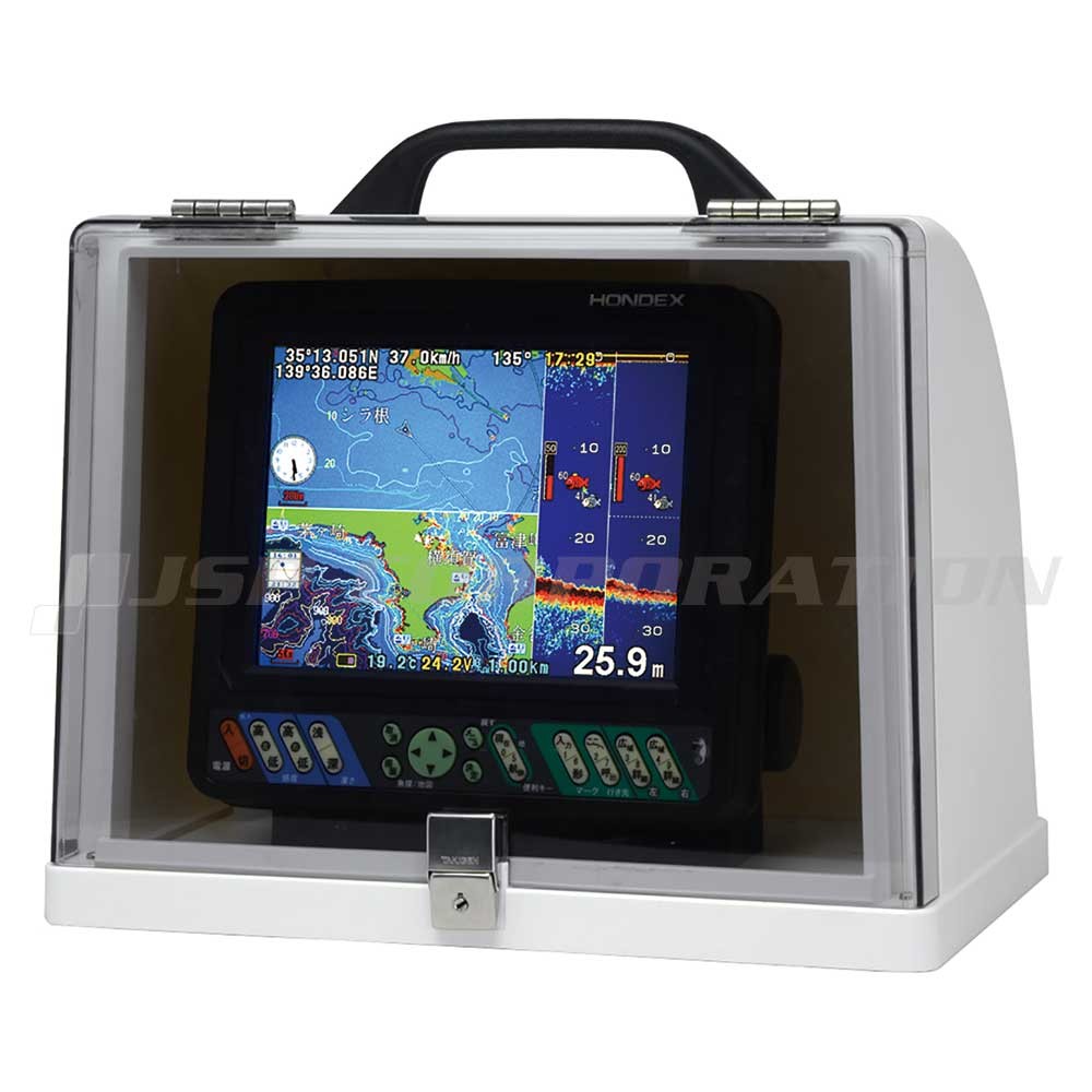 8.4型GPS魚探×魚探ボックス(移動型)セット HONDEX(ホンデックス)｜ネオ