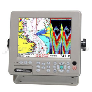 8型カラー液晶GPSプロッタ魚探 NF-882α 50/200KHz 1KW FUSO 