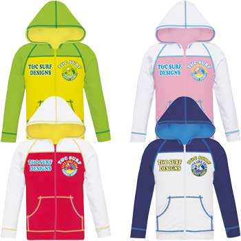 キッズラッシュパーカー T&C SURF DESIGNS(ティーアンドシーサーフ キッズT＆C