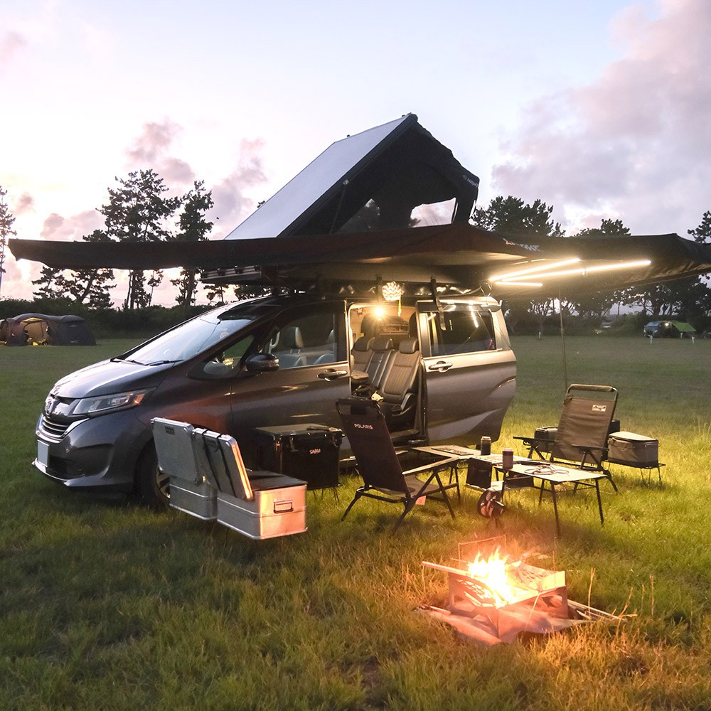 カーサイドオーニング 200 ブラック HANT(ハント)｜ネオネット