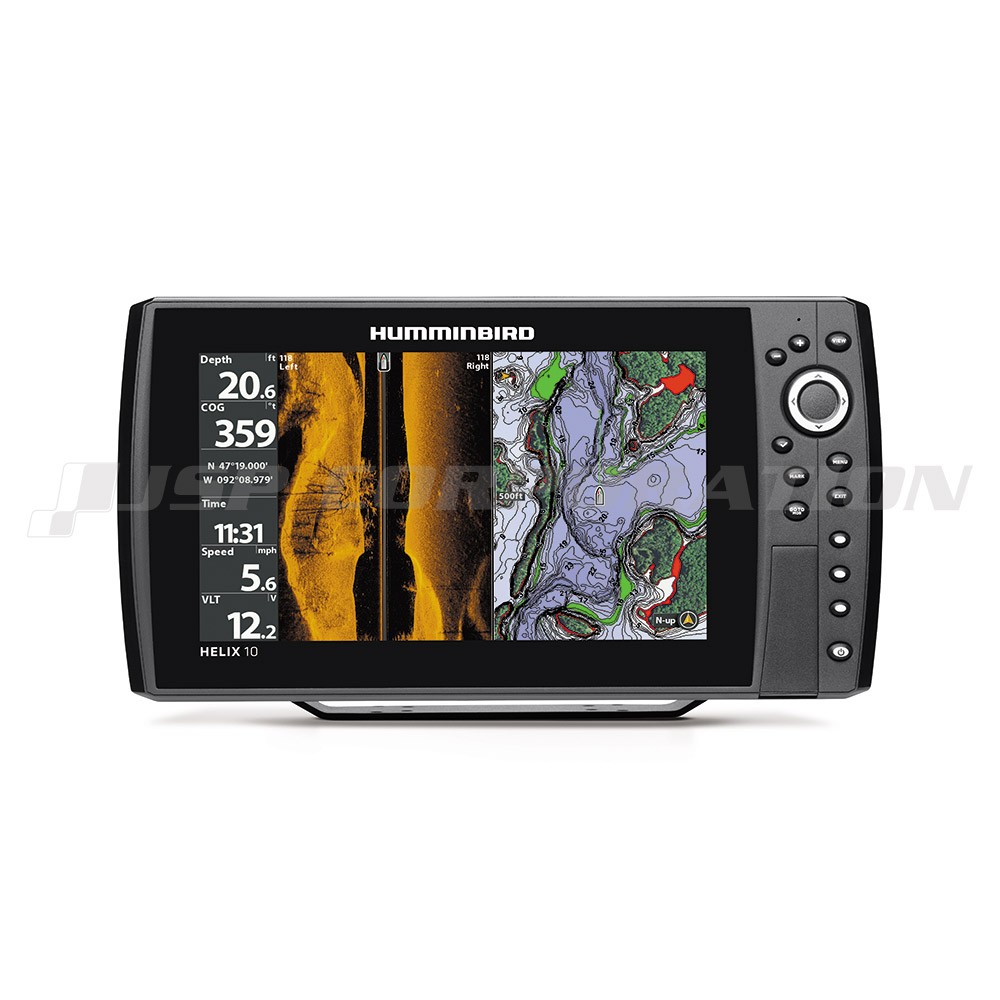 10.1インチGPS魚探HELIX10 MEGA CHIRP サイドイメージ G2Nモデル 海マップセット HUMMINBIRD(ハミング