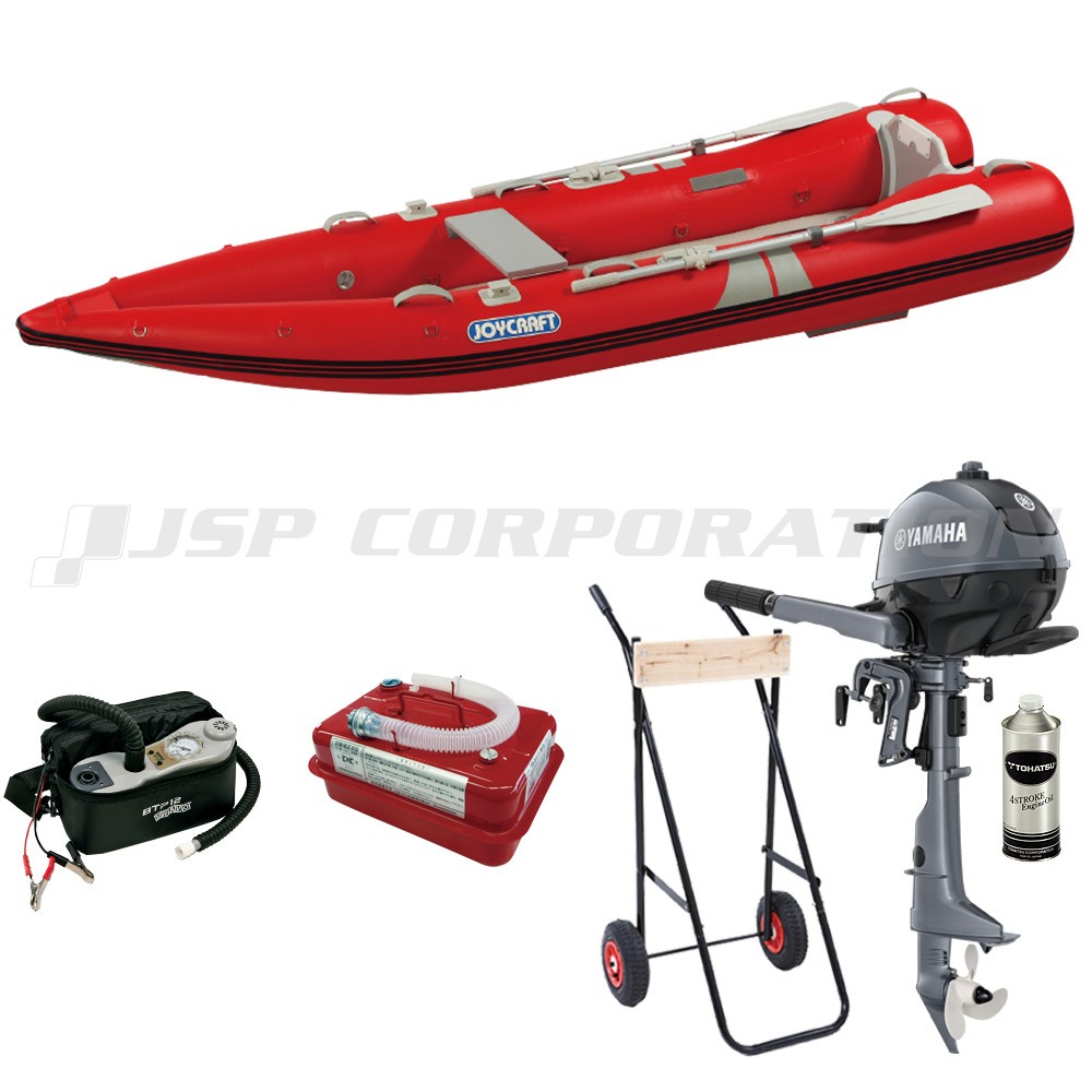 カヤック340 Kyk 340 期間限定特別セット21 ヤマハ2馬力船外機 予備検査なし エンジン架台付き 2人乗り Joycraft ジョイクラフト ネオネットマリン通販