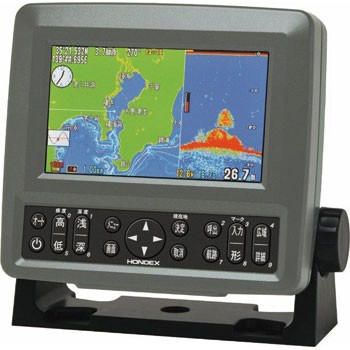 5型ワイドカラー液晶 GPSプロッター魚探 PS-600GP GPSアンテナ内蔵
