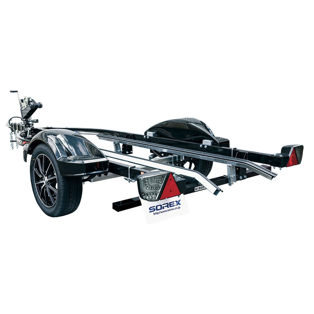 ZERO 550B トレーラー スチール ブラック 最大積載量:550kg ZERO 550B トレーラー スチール ブラック 最大積載量:550kg
