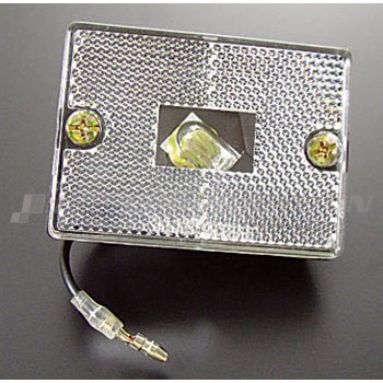 リフレクター付車幅灯クリア 1個 幅：71.4mm×高さ：52.6mm×奥行：22.3