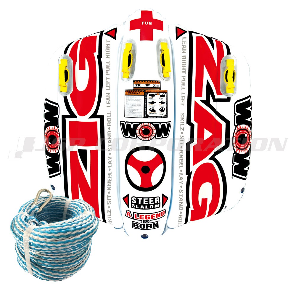 ジグザグ 2点セット ロープ付 2人乗り WOW(ワオ)｜ネオネットマリン通販 