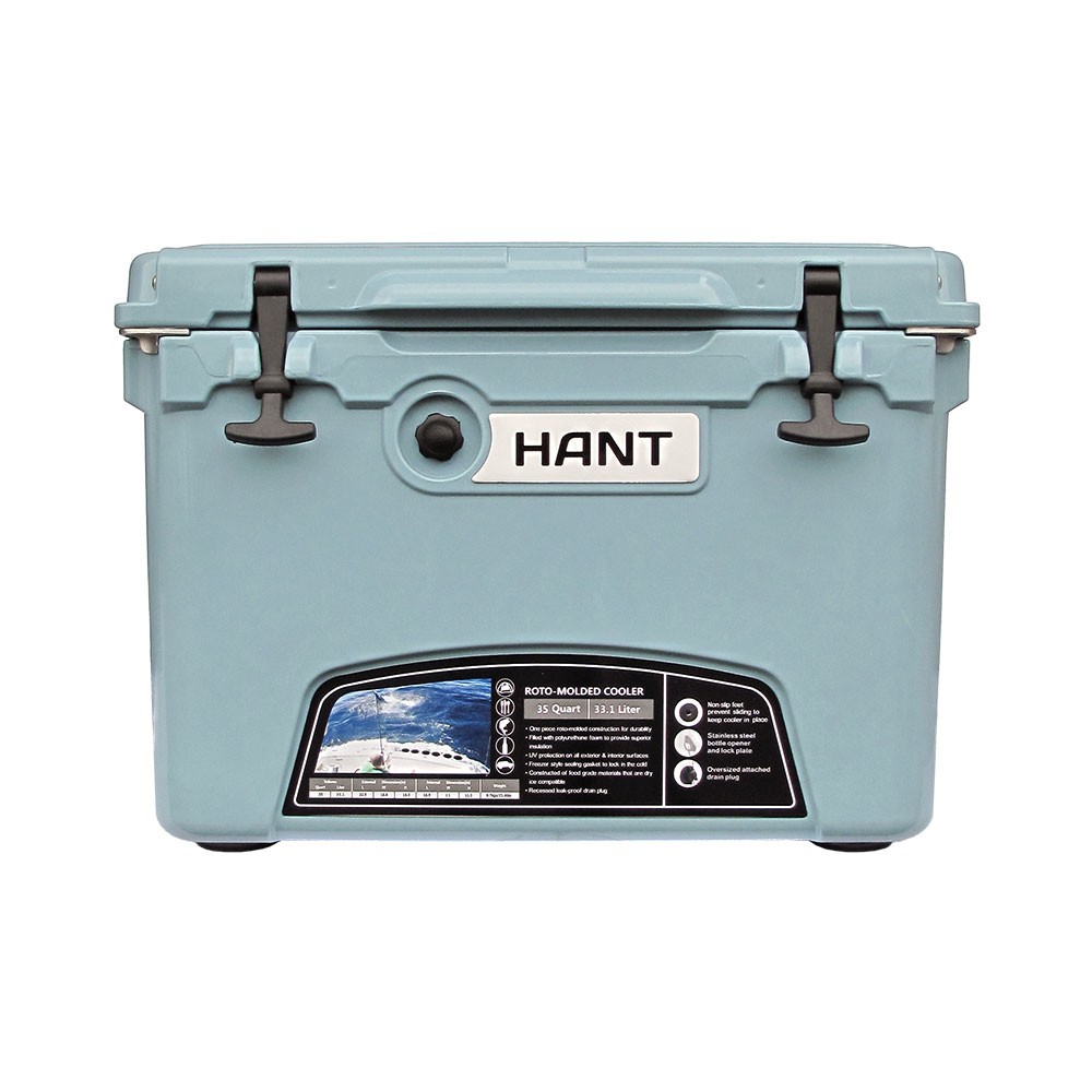 展示品】クーラーボックス スモーキーブルー 35QT HANT(ハント)｜ネオ