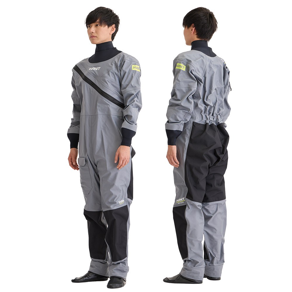 BGZ ドライスーツ　グレー/イエロー B品】マルチドライスーツ グレー XL HANT(ハント)｜ネオネットマリン通販