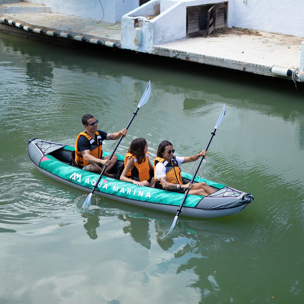 修理品】Laxo ラクソ カヤック インフレータブル パドル付 3人乗り