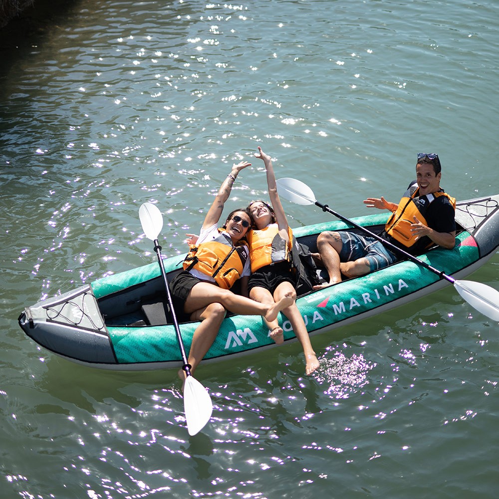 修理品】Laxo ラクソ カヤック インフレータブル パドル付 3人乗り